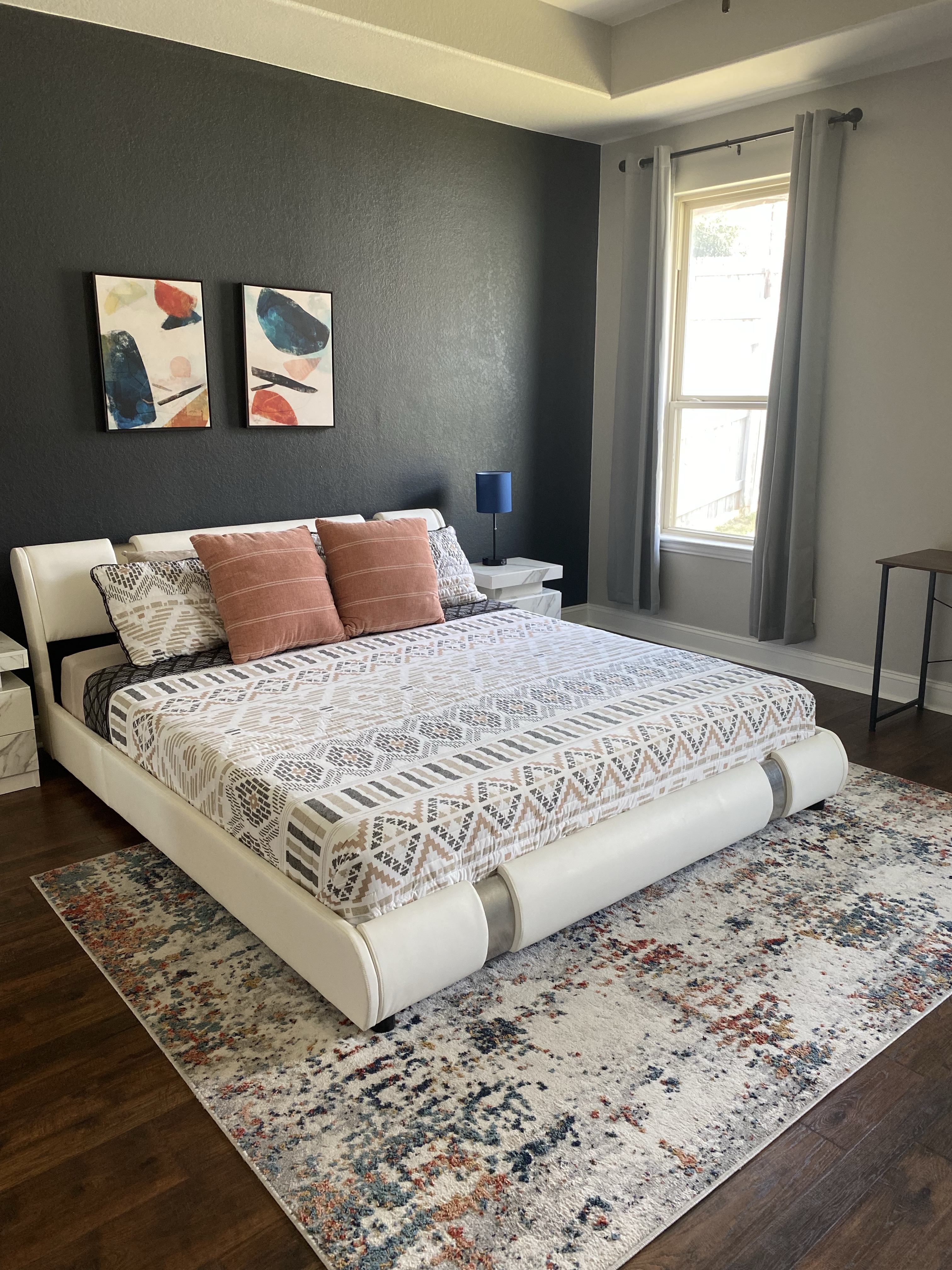 Freshly cleaned residential living room